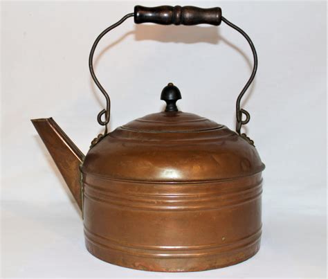 Antique Copper Tea Kettle Revere Tea Kettle Antique Cookware