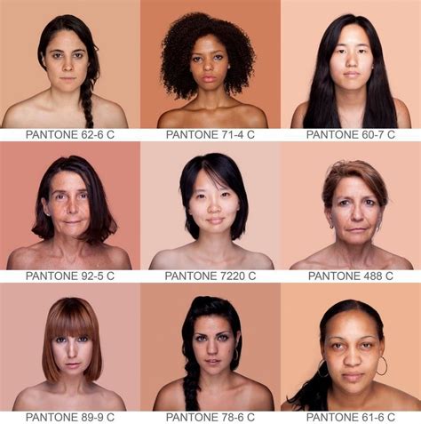 Pantone Skin Colors Help Human Skin Color Human Face Skin Color The