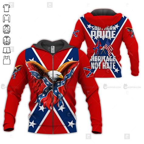 Confederate Flag 3d All Over Printed Clothes Nt411 Chikepod