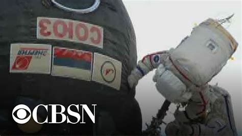 russia investigates hole in soyuz space capsule youtube
