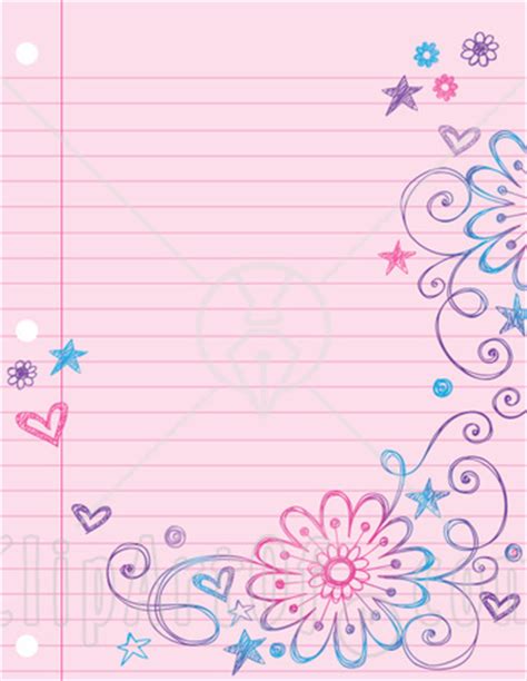 Lined paper printable with border world of printables. Lined paper kid writing paper with borders wish could find ...