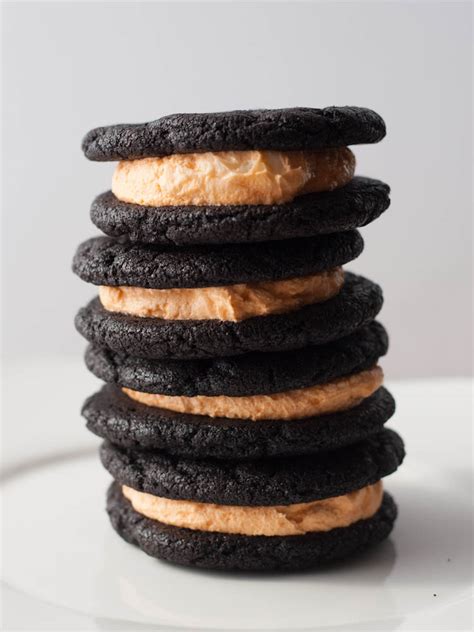 The orange just adds an extra dose. Halloween Homemade Oreo Cookie Recipe - Boston Girl Bakes