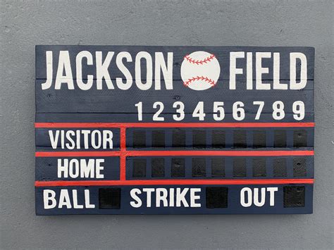 Baseball Scoreboard Baseball Scoreboard Wooden Pallet Signs Sports