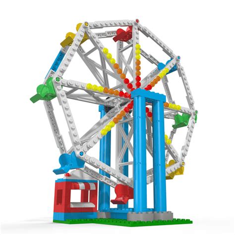 Cdx Blocks Fun Fair Ferris Wheel 227 Pieces Brick Building Set
