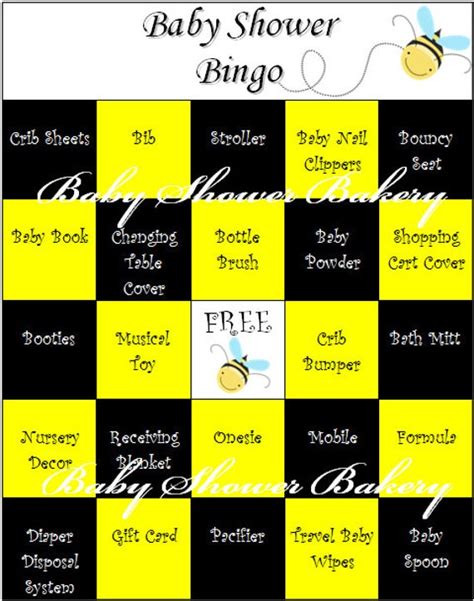 Make sure to scroll down to find all the goodies. Bee Theme Baby Shower Bingo Bumble Bee Baby Shower Game