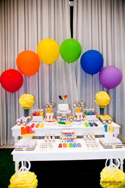 Karas Party Ideas Rainbow Party With Lots Of Cute Ideas Via Karas