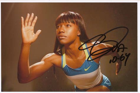 Kelocks Autogramme Carmelita Jeter USA Leichtathletik Foto Original