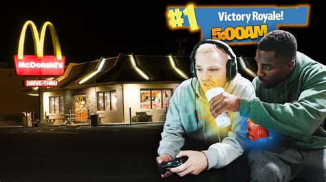 The combo will contain 1 fortnite burger and a pack of 400 vbucks. Playing Fortnite Overnight IN MCDONALDS (UNLIMITED FOOD ...