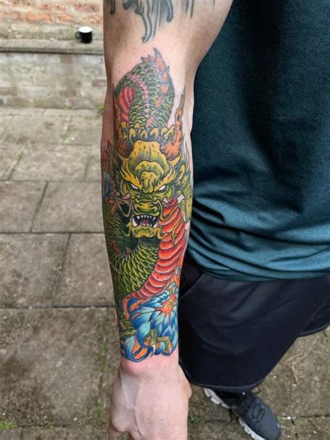 Chinese Dragon Sleeve Tattoo Tattoo Shop And Piercing Studio Liverpool