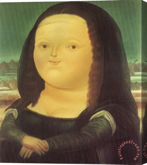 Fernando Botero Mona Lisa Stretched Canvas Print Canvas Art For Sale
