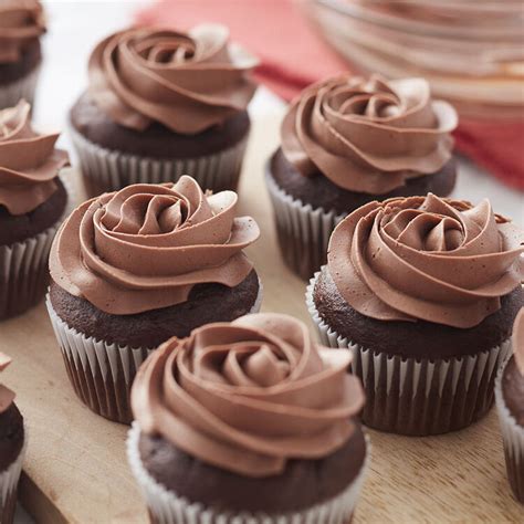 All of my chocolate cupcake recipes! Chocolate-Chocolate Cupcakes Recipe | Wilton