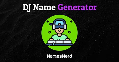 Dj Name Generator Ideas For Music Producers
