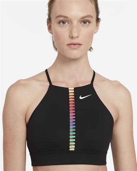 Nike Dri Fit Indy Rainbow Ladder Womens Light Support Padded High Neck