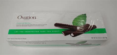 Ovation Dark Chocolate Covered Mint Sticks 352 Oz 300 Per Package