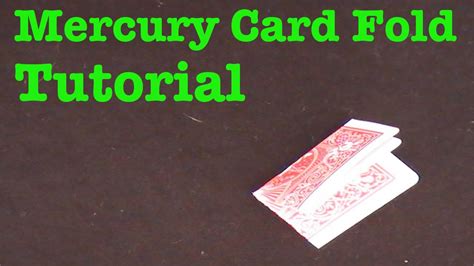 Maybe you would like to learn more about one of these? Mercury Card Fold Tutorial - Secretly Fold a Card in Seconds! - YouTube