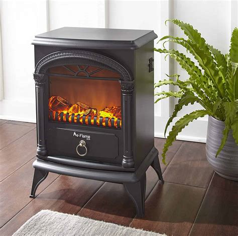 Hamilton Free Standing Electric Fireplace Stoveby E Flame Usa Black