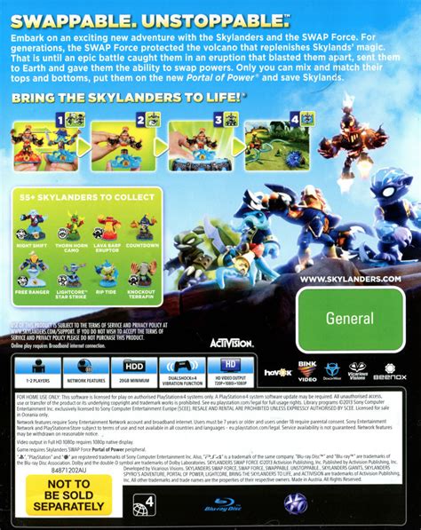 Skylanders Swap Force 2013 Playstation 4 Box Cover Art Mobygames