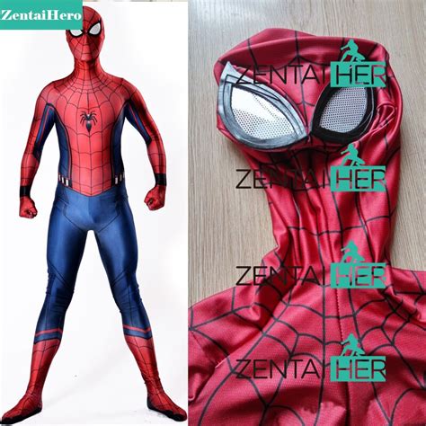 Spider Man Homecoming Costume Spider Man Cosplay Zentai Full Set My Xxx Hot Girl