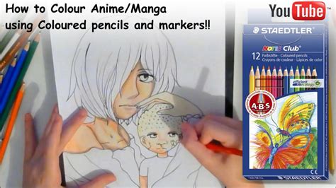 How To Color Animemanga Using Colored Pencils By Nekokorochii On