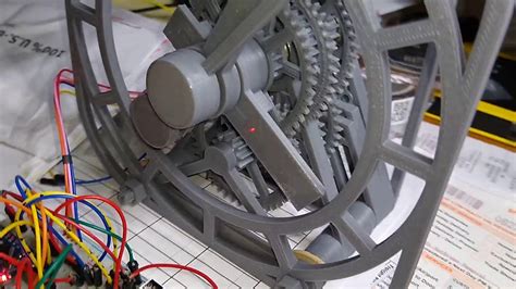 3d Printed Mechanical Clock Powered With Small Stepper Motor Youtube