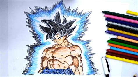 Draw Goku Mastered Ultra Instinct Easy Step By Step By Learn Sketch