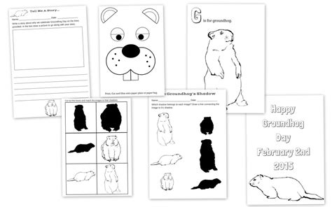 Happy Groundhog Day Groundhog Day Free Printable Activity Pack