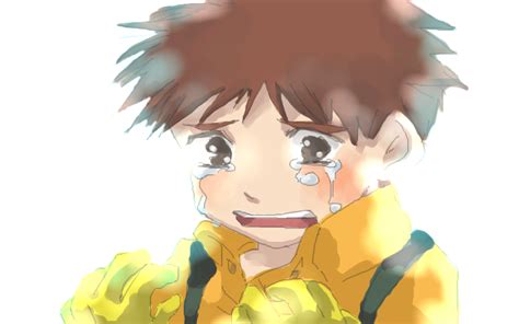 Izumi Koushirou Digimon Boy Black Eyes Brown Hair Male Focus Short Hair Solo Image