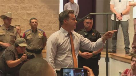 Texas Senator Roland Gutierrez Interrupts Gov Abbotts News Conference