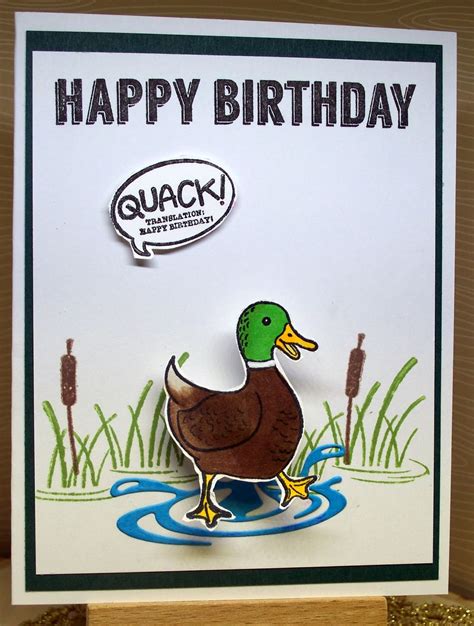 Duck soup cards | changing the way you send handwritten cards and doing some good along the way. Glittered Paws: June 1, 2018 Duck Birthday Card