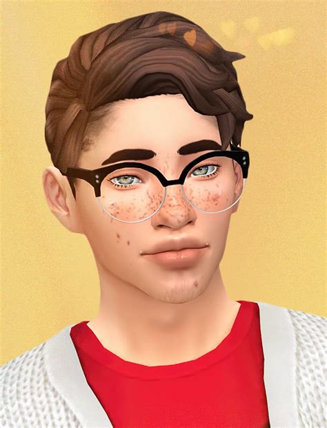 Roseyki Sim Dump Male Version They Dont Have Sweet Peach Dreams Sims 4 Hair Male
