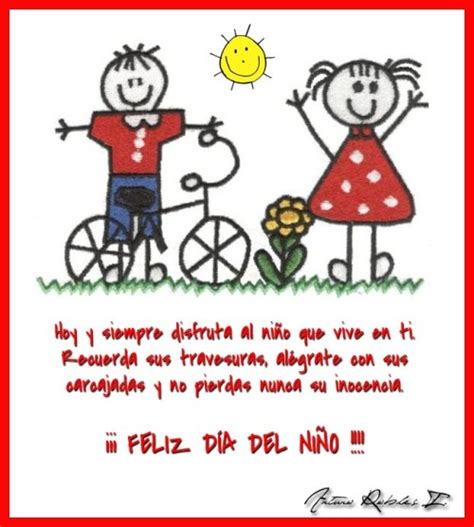 Para que no pase desapercibida esta fecha, el heraldo le trae una. Imágenes con mensajes de Felíz Día del Niño para dedicar y ...