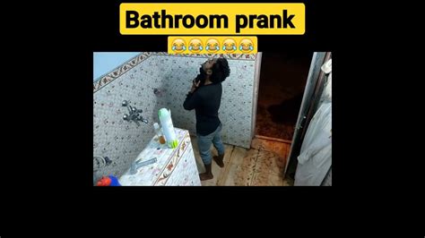 Shorts 😂bathroom Ghost Prank With Friend Bathroom Prank Gone Wrong