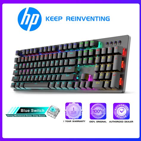 Aula Hp Gk100f Real Wired Mechanical Keyboard Mixed Backlight Gaming