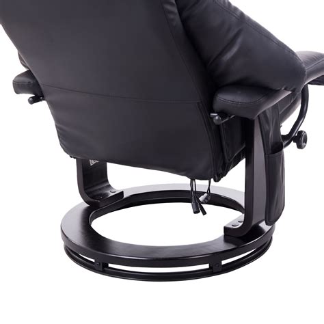 massage recliner heat recling chair swivel wood base w footrest 10 motor ebay