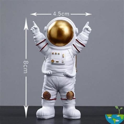 Statue deco Statue d astronaute en résine Figurines miniatures d astronaute avec Sculpture de