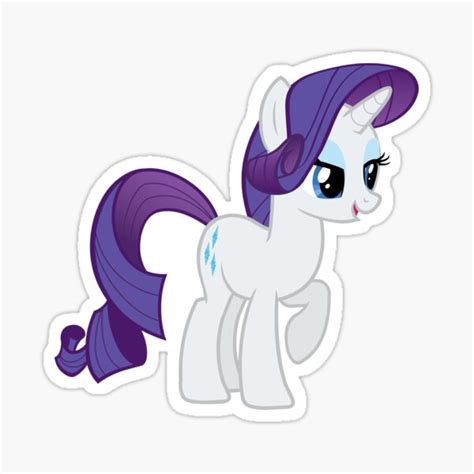 Mlp Rarity Sticker For Sale By Watermelonecats Redbubble
