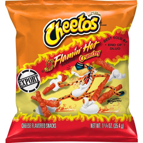 Cheetos Crunchy Flamin Hot Flavored Cheese Flavored Snacks