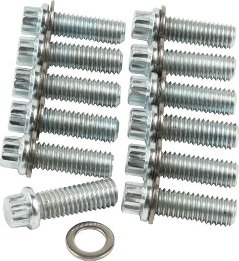 Intake Manifold Bolt Kit 12 Point Head Steel Zinc Oxide 350 Small