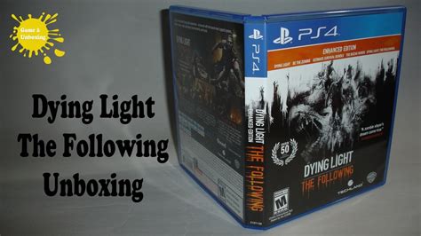 Techland have built up a highly positive reputation in the twelve months since the game was released, and now the polish developers have given us a chunky expansion for it; Dying Light The Following Enhanced Edition PS4 Unboxing & Overview - YouTube