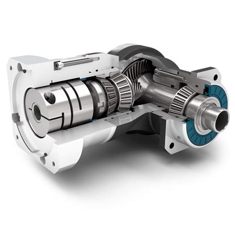 Right Angle Precision Gearbox With Hollow Shaft Hypoid Gear Right