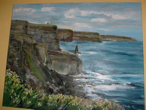 Cliffs Of Moher 1 Painting By Deirdre Mcnamara