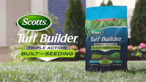 How To Use Scotts Turf Builder Triple Action Built For Seeding Youtube