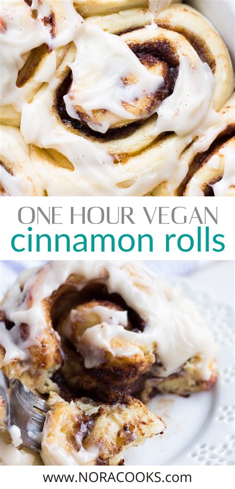 1 Hour Vegan Cinnamon Rolls Nora Cooks Vegan Cinnamon Rolls Vegan