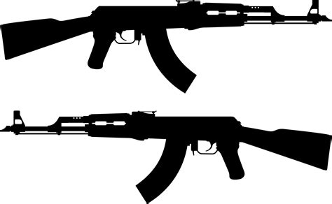 Clipart Ak 47 Rifle Silhouette