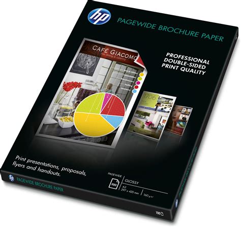 Hp Pagewide Glossy Brochure Printing Paper A3 297x420 Mm Gloss 100