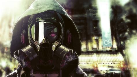 Masks are cool af and ive always found. Anime Gas Mask Wallpaper - WallpaperSafari