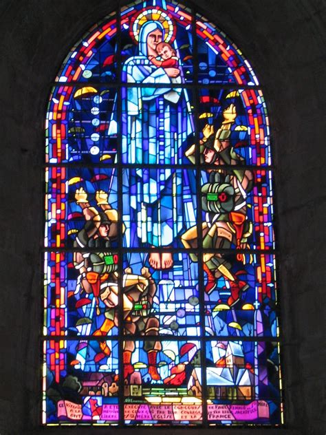 Ste Mere Eglise Stained Glass Art Stained Glass Windows Week End