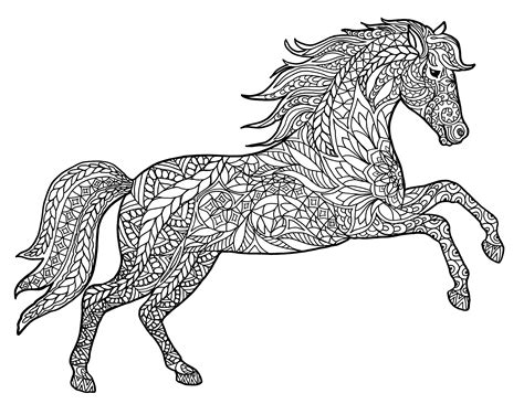 Animal Horse Mandala Colouring Pages Total Update