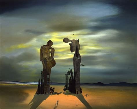 Archeological Reminiscence Of Millets Angelus By Salvador Dalí