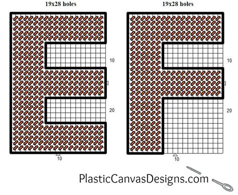 Free Plastic Canvas Alphabet Patterns Letters A F Plastic Canvas